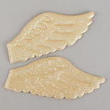 Gold Puffy Angel Wings