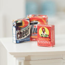 Dollhouse Miniature Grocery Boxes