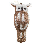 Bulk Case of 72 Large Glittered Owl Ornament