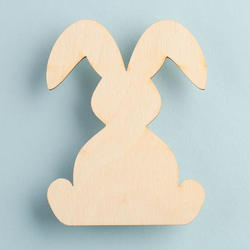 Unfinished Wood Floppy Eared Bunny Rabbit Cutout