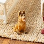 Dollhouse Miniature Sitting German Shepherd Puppy