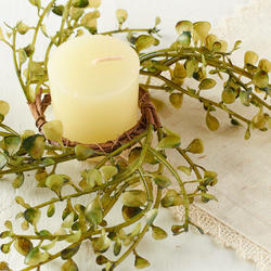 Artificial Small Peppergrass Candle Ring