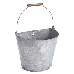 Bulk Case of 60 Galvanized Metal Half Wall Buckets - Baskets, Buckets ...