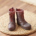 Miniature Dark Brown Army or Hunting Boots - Vintage
