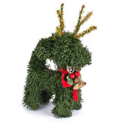 Artificial Pine Holiday Reindeer - True Vintage