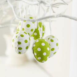 Hanging Polka Dot Easter Egg Ornaments