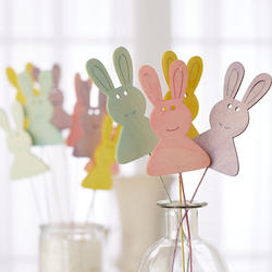 Assorted Color Easter Bunny Picks