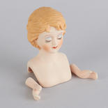 Porcelain Blonde Doll Head and Hands - True Vintage