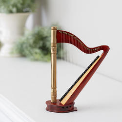 Miniature Orchestral Harp - Vintage Find