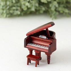 Vintage MINI Dollhouse Meubles sculptés PIANO MINIATURE Kids Pretend Play Toys 