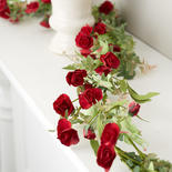 Artificial Red Sweetheart Rose Garland