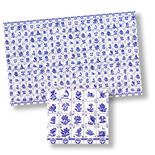 Dollhouse Miniature Blue Deft Tile Sheet