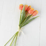 Artificial Orange and Yellow Tulip Bundle