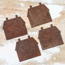 Bulk Rusty Tin Salt Box House Cutouts