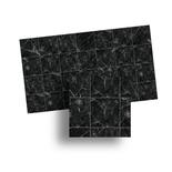 Miniature Black Faux Marble Tile Sheet