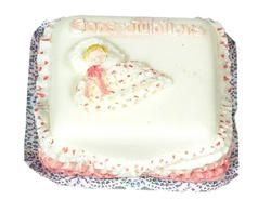 Miniature "Congratulations" Girl Baby Shower Cake