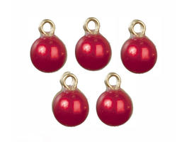 Miniature Red Christmas Ornaments