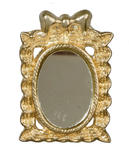 Dollhouse Miniature Mirror in Gold Frame