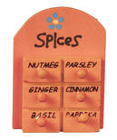 Dollhouse Miniature Orange Spice Cabinet