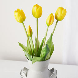 Artificial Yellow Tulip Bundle