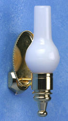 Dollhouse Miniature 12v Wall Sconce with Chimney