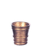 Miniature Antiqued Gold French Country Pot
