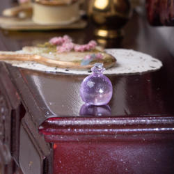 Dollhouse Miniature Lavender Perfume Bottle