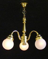 Dollhouse Miniature 12v Hanging Light with Globes