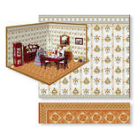 Dollhouse Miniature Complete Room Deco Sheets