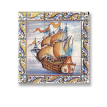 Dollhouse Miniature Ship Mosaic Tile Sheet
