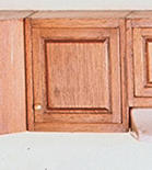 Dollhouse Miniature Kitchen Cabinet, Upper- 2 Inch