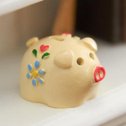 Miniature Ceramic Cream Piggy Bank