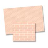 Dollhouse Miniature Pink Brick Sheet