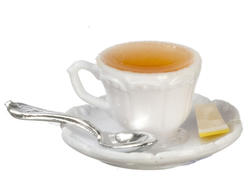 Dollhouse Miniature Cup of Hot Tea