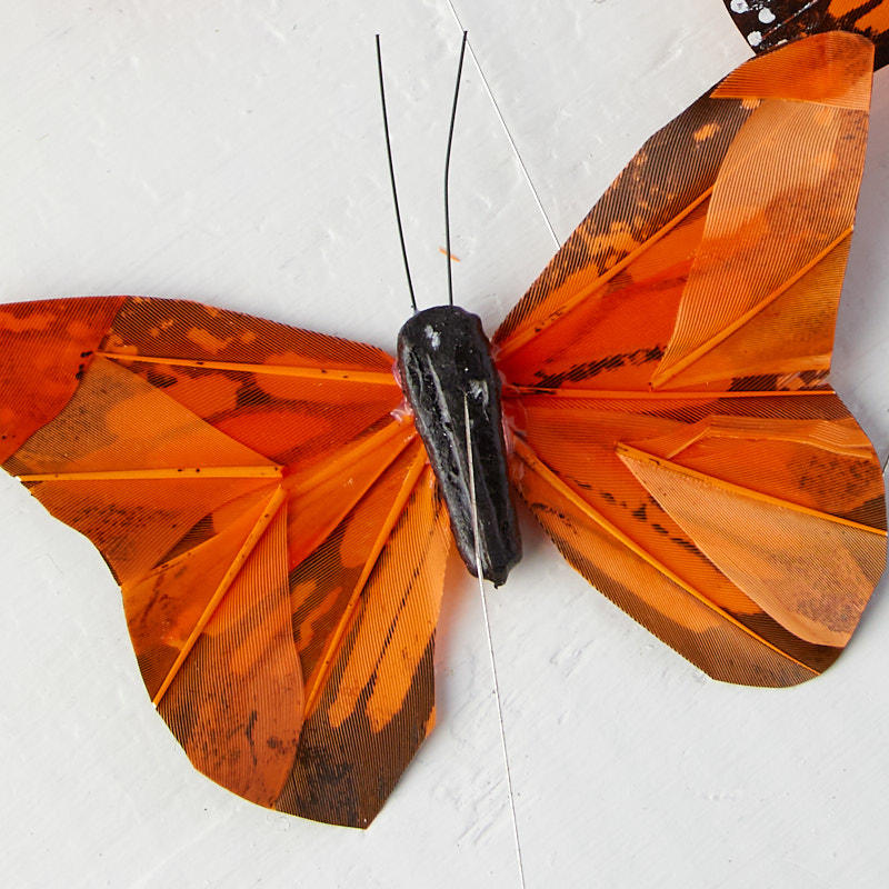 Artificial Orange Monarch Butterflies - Birds & Butterflies - Basic ...