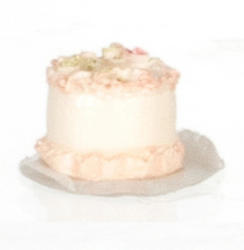 Dollhouse Miniature Floral Cake
