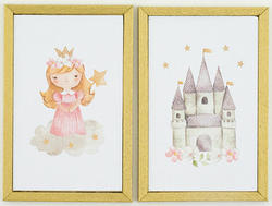 Dollhouse Miniature Princess Picture Set