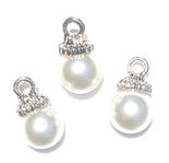 Dollhouse Miniature White Pearl Ornaments