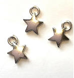 Dollhouse Miniature Silver Star Ornaments