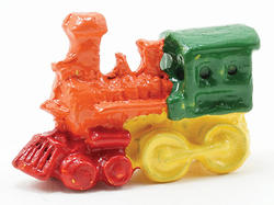 Dollhouse Miniature Multi Color Train Engine
