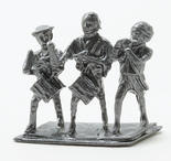 Miniature 1776 American Fife and Drummer Boy Statue