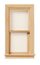 Dollhouse Miniature Traditional Fixed Window