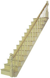 Dollhouse Miniature Straight Staircase Kit