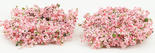 Flocked Miniature Spring Mixed Pinks Wild Bushes