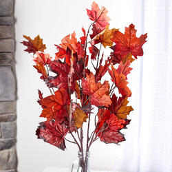 Fall Artificial Maple Leaf Bush