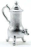 Dollhouse Miniature Silver Coffee Urn