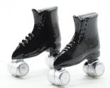 Dollhouse Miniature Black Roller Skates