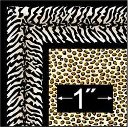 Dollhouse Miniature Leopard and Zebra Print Area Rug