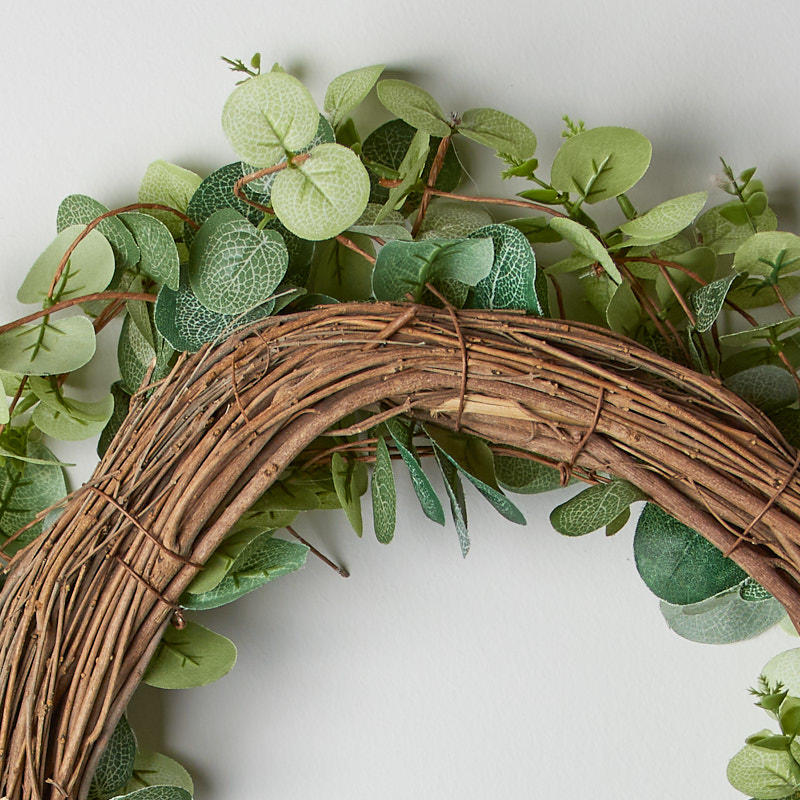 Faux Eucalyptus Grapevine Wreath - Wall Decor - Home Decor - Factory