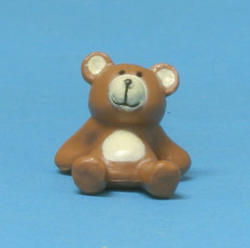 Dollhouse Miniature Sitting Teddy Bear